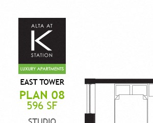 East Tower - Studio - Plan 08 East Tower - Studio - Plan 08